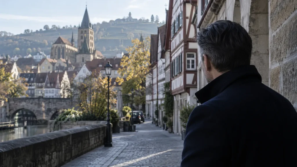 Detektei Esslingen bei einer diskreten Observation in der Esslinger Altstadt
